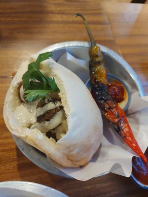 Hummus falafel sandwich at Hummus Chiang Mai in Chiang Mai