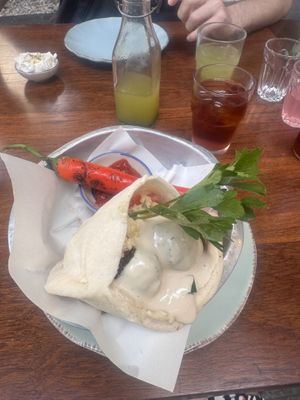 Falafel pitta  at Hummus Chiang Mai in Chiang Mai