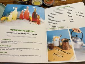 Breakfast menu  at Hummus Chiang Mai in Chiang Mai