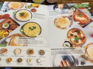 Breakfast menu  at Hummus Chiang Mai in Chiang Mai