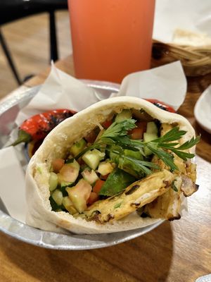 Vegan omelette pita (100 THB)  at Hummus Chiang Mai in Chiang Mai