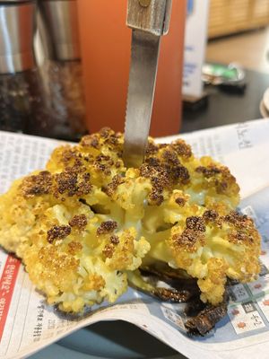 Roasted cauliflower (100 THB)  at Hummus Chiang Mai in Chiang Mai