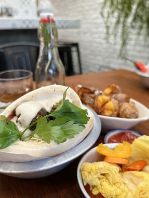 Pita pocket sandwich set (280 THB)  at Hummus Chiang Mai in Chiang Mai