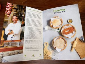 Menu  at Hummus Chiang Mai in Chiang Mai