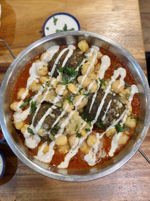 Falafel shakshuka (240 THB)  at Hummus Chiang Mai in Chiang Mai