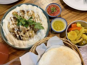 Cauliflower hummus (240 THB)  at Hummus Chiang Mai in Chiang Mai