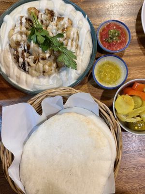 Cauliflower hummus (240 THB)  at Hummus Chiang Mai in Chiang Mai