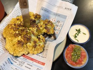 Roasted cauliflower (100 THB)  at Hummus Chiang Mai in Chiang Mai