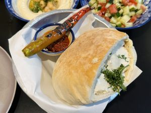 Falafel pita (140 THB)  at Hummus Chiang Mai in Chiang Mai