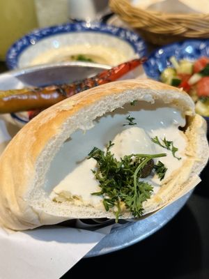 Falafel pita (140 THB)  at Hummus Chiang Mai in Chiang Mai