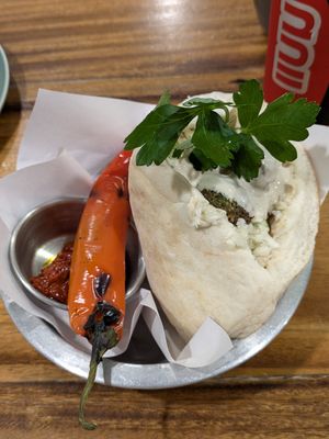Falafel Pita at Hummus Chiang Mai in Chiang Mai