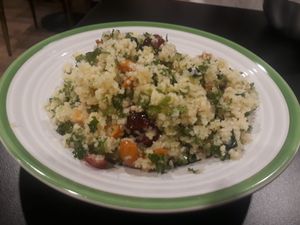 Tabouli salad with cranberries and cashew nuts at Hummus Chiang Mai in Chiang Mai