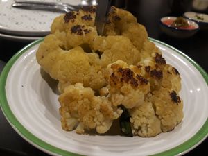 Roasted cauliflower starter at Hummus Chiang Mai in Chiang Mai
