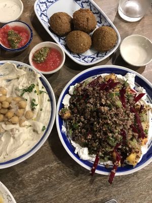 Chiang Mai hummus, quinoa salad and falafel  at Hummus Chiang Mai in Chiang Mai