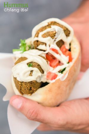 Falafel sandwich  at Hummus Chiang Mai in Chiang Mai