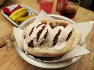 Falafel sandwich at Hummus Chiang Mai in Chiang Mai