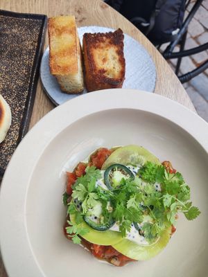 Tomato tartar at Hügge in Turku