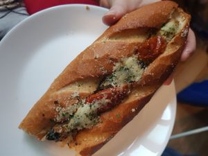 Tomato baguette at OOH Breado - Sangdo-dong - 우부래도 상도점 in Seoul