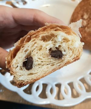 pain au chocolat - inside at OOH Breado - Sangdo-dong - 우부래도 상도점 in Seoul