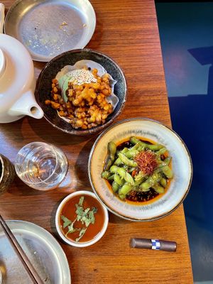 Sojabönor och majstempura at Waipo in Stockholm