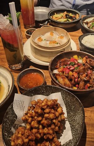 Several of the vegan options at Waipo in Stockholm