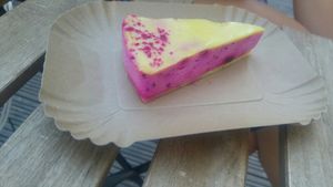 Dragonfruit with diary at Cukrari in Bratislava