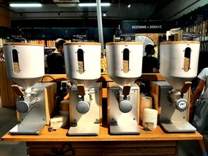 Nut butters milling station at U Vážky in Bratislava