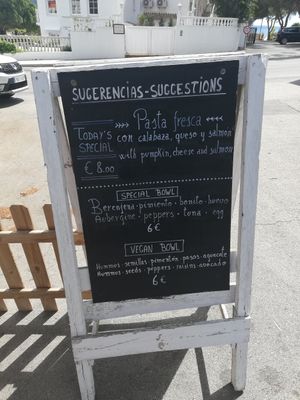 Board at New Bakery in Moraira