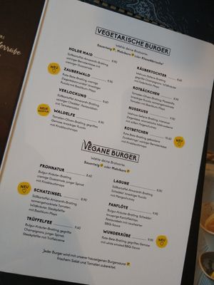 Viele vegetarische und vegane Burger stehen zur Auswahl at Peter Pane in Kassel