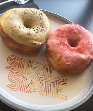 Donuts from doughside @ steady state at Doughside Donuts in Oceanside
