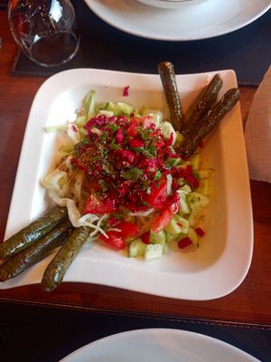 Mixed salad with wineleaves at Pumpkin in Goreme
