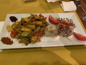 Vegan okra at Pumpkin in Goreme