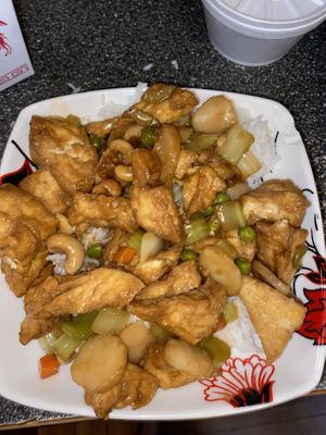 Cashew tofu  at New Peking Wok in Federal Way