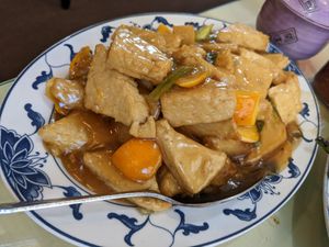Orange tofu at New Peking Wok in Federal Way