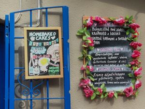 Menu of the day at Cafe Blå Lotus in Stockholm