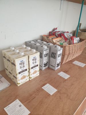 Oatly plus the best soy milk in Korea! at Bottle Lounge 보틀팩토리 in Seoul