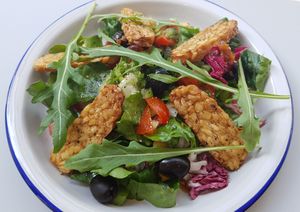 tempeh salad at Bottle Lounge 보틀팩토리 in Seoul