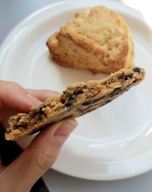 vegan cookie - large and thin! at Bottle Lounge 보틀팩토리 in Seoul