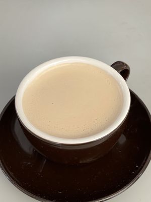Hot soymilk tea  at Bottle Lounge 보틀팩토리 in Seoul