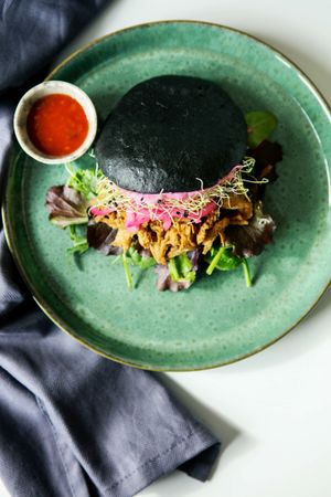 Pulled BBQ Burger at Two Monkeys in Copenhagen