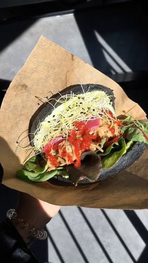 Pulled bbq burger at Two Monkeys in Copenhagen