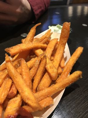 Sweet potato fries  at Two Monkeys in Copenhagen