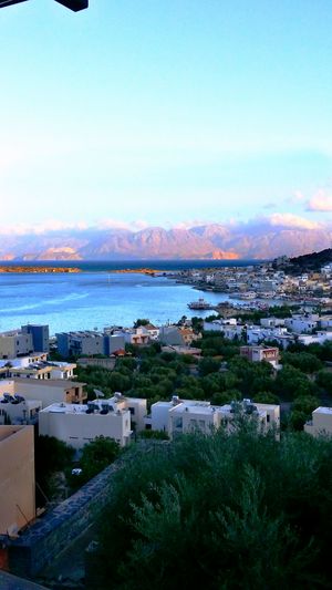 Before the sunset view from the balcony of The Hope mezestaurant  at Τhe Ηope Mezestaurant in Crete