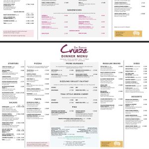 Menu  at Auchrannie Resort in Isle Of Arran