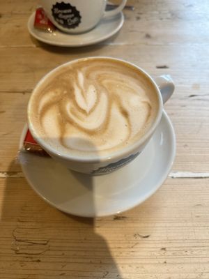 Vegan gingerbread latte with oat milk   at Brown Sugar in Fowey
