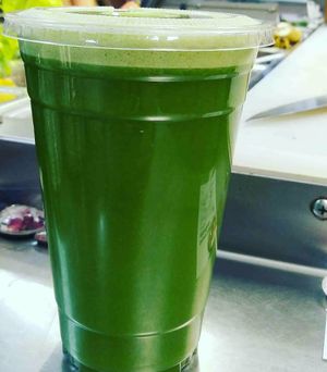 Hulk raw juice at Sweet & Earthy in Raynham