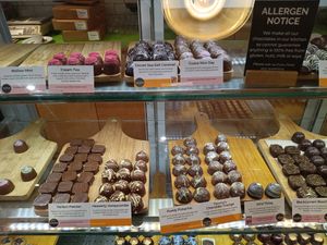 Various vegetarian chocolates at Chococo in Exeter