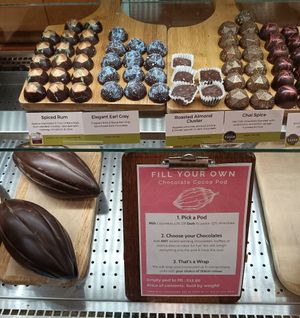 Various vegan chocolates at Chococo in Exeter