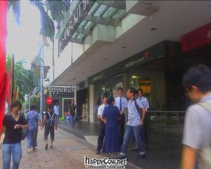 outside at Woods Bio Marche in Kuala Lumpur