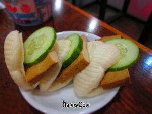 Tofu pockets at Woods Bio Marche in Kuala Lumpur